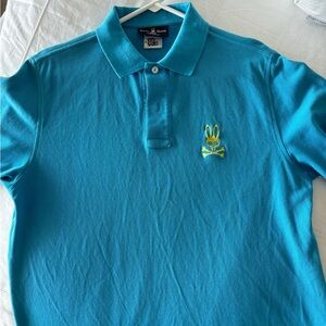 Men’s Psycho Bunny turquoise shirt. Size 6(XL)